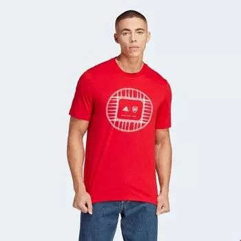 Мужская футболка с рисунком Arsenal Adidas, красный