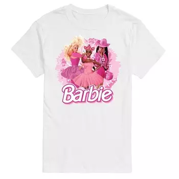 Мужская футболка с рисунком Barbie Selfie Licensed Character, белый