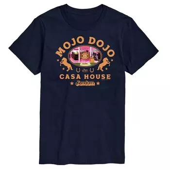 Мужская футболка с рисунком Barbie The Movie Mojo Dojo Casa House, темно-синий