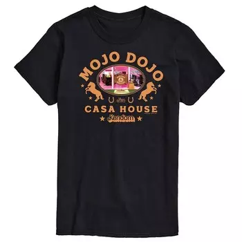 Мужская футболка с рисунком Barbie The Movie Mojo Dojo Casa House, черный