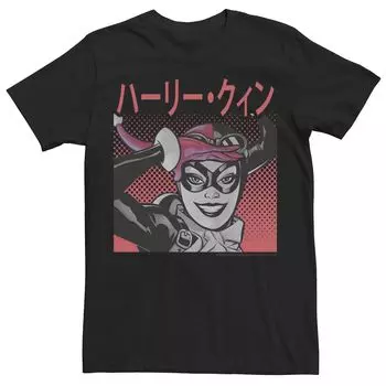 Мужская футболка с рисунком Batman Haltone Kanji Harley Licensed Character