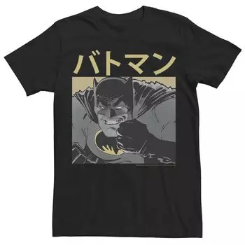 Мужская футболка с рисунком Бэтмена и кандзи Темного рыцаря Licensed Character