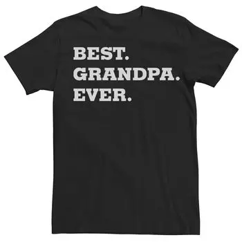 Мужская футболка с рисунком Best Grandpa Ever Licensed Character
