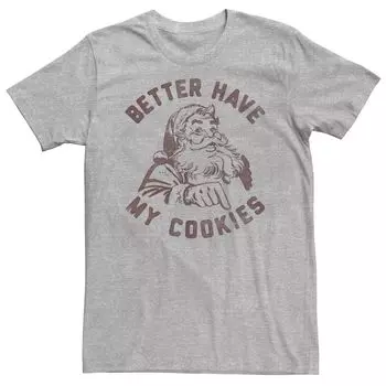 Мужская футболка с рисунком Better Have My Cookies и рваным портретом Licensed Character