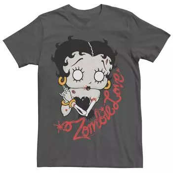 Мужская футболка с рисунком Betty Boop Zombie Love Licensed Character