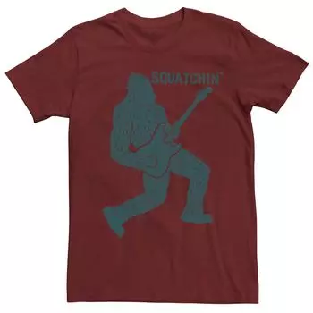Мужская футболка с рисунком Bigfoot Squatchin' Rock Out Licensed Character