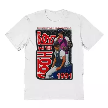 Мужская футболка с рисунком Boyz N The Hood 2 Guys Licensed Character, белый
