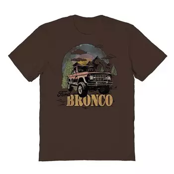 Мужская футболка с рисунком Bronco Dawn Licensed Character, цвет Dark Chocolate