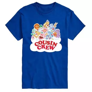 Мужская футболка с рисунком Care Bears Cousins Crew Licensed Character, синий