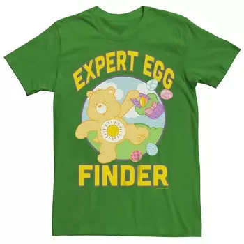 Мужская футболка с рисунком Care Bears Expert Egg Finder Licensed Character, цвет Kelly