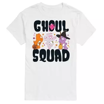 Мужская футболка с рисунком Care Bears Ghoul Squad Licensed Character, белый