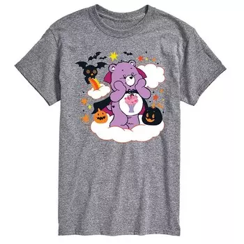 Мужская футболка с рисунком Care Bears на Хэллоуин Licensed Character, серый