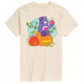 Мужская футболка с рисунком Care Bears Pumpkin Care Bear Licensed Character, бежевый