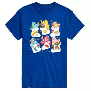 Мужская футболка с рисунком Care Bears Stocking Licensed Character, синий