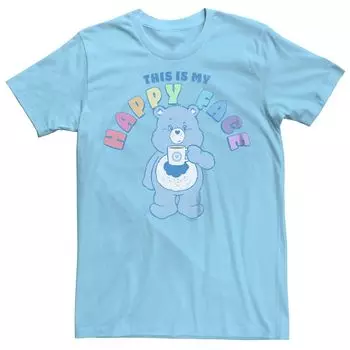 Мужская футболка с рисунком Care Bears This Is My Happy Face Licensed Character