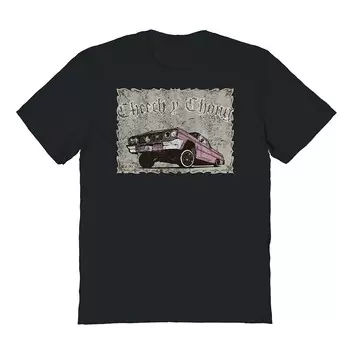 Мужская футболка с рисунком Cheech & Chong Hot Rod Licensed Character, черный