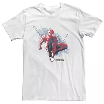 Мужская футболка с рисунком «Человек-паук Marvel» и городским пейзажем Licensed Character