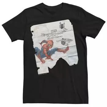 Мужская футболка с рисунком «Человек-паук» Marvel «Возвращение домой» Licensed Character