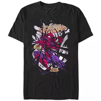 Мужская футболка с рисунком «Человек-паук Spidey Becoming Dark» Licensed Character, черный