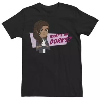 Мужская футболка с рисунком «Человек-паук вдали от дома» MJ What's Up Dorks Marvel