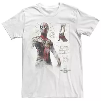 Мужская футболка с рисунком Человека-паука Marvel No Way Home Licensed Character