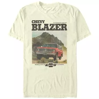 Мужская футболка с рисунком Chevy Blazer Licensed Character, цвет Natural