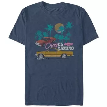 Мужская футболка с рисунком Chevy El Camino Licensed Character, цвет Navy Heather