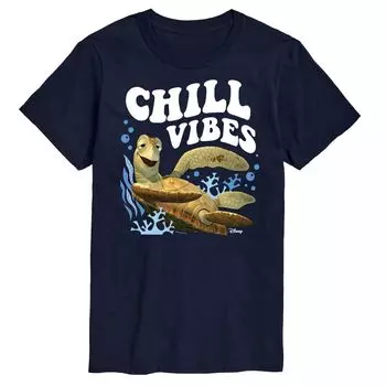 Мужская футболка с рисунком Chill Vibes Disney/Pixar В поисках Немо Licensed Character, синий