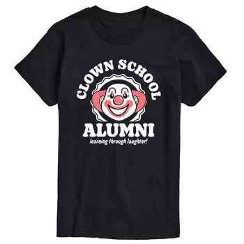 Мужская футболка с рисунком Clown School Alum Licensed Character