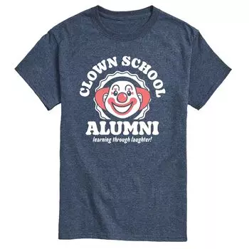 Мужская футболка с рисунком Clown School Alum Licensed Character