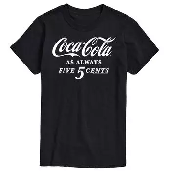 Мужская футболка с рисунком Coca-Cola As Always Five Cents Licensed Character