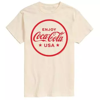 Мужская футболка с рисунком Coca-Cola Enjoy Coca Cola USA Licensed Character