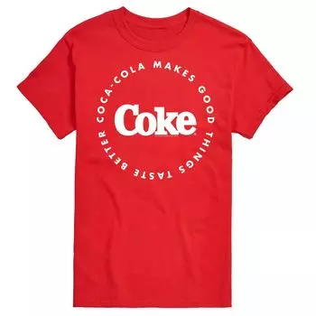 Мужская футболка с рисунком Coca-Cola Things Better License, красный