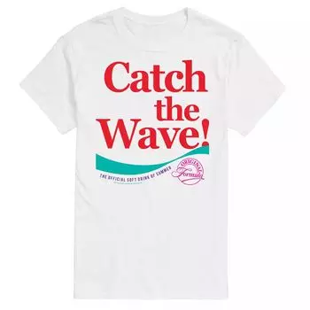 Мужская футболка с рисунком CocaCola Coke Catch The Wave Licensed Character