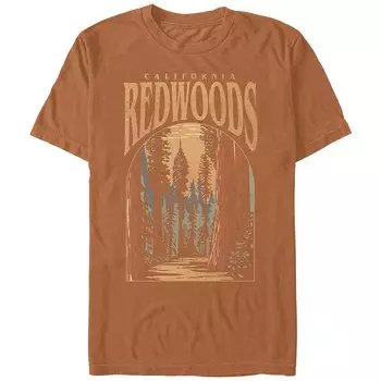 Мужская футболка с рисунком Comfort Colors California Redwoods Licensed Character, цвет Yam