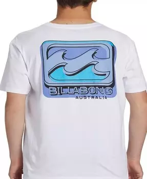 Мужская футболка с рисунком Crayon Wave Billabong, белый