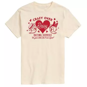 Мужская футболка с рисунком Crazy Over Daisy от Disney Licensed Character