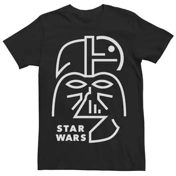 Мужская футболка с рисунком Дарта Вейдера в стиле постимпрессионизм Star Wars