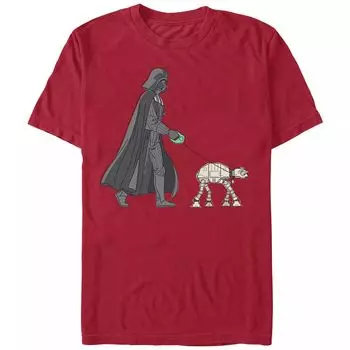 Мужская футболка с рисунком Darth Vader AT-AT Walker Star Wars