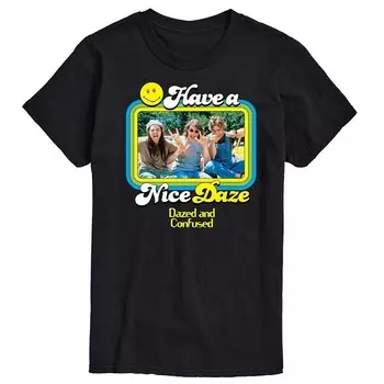 Мужская футболка с рисунком Dazed and Confused Have A Nice Daze Licensed Character, черный