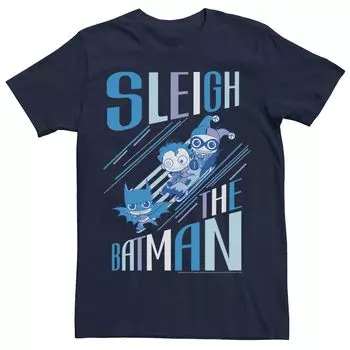 Мужская футболка с рисунком DC Comics Batman Sleigh Ride Licensed Character