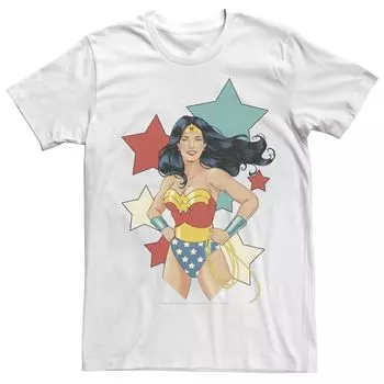 Мужская футболка с рисунком DC FanDome Wonder Woman и звездами Licensed Character