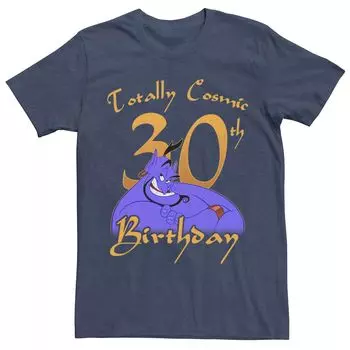 Мужская футболка с рисунком Disney Aladdin Genie на 30-летие Licensed Character