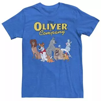 Мужская футболка с рисунком Disney Oliver & Company Lineup Licensed Character