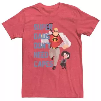 Мужская футболка с рисунком Disney Pixar Incredibles Dont Need Capes Licensed Character