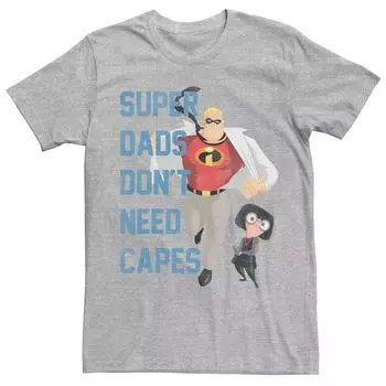 Мужская футболка с рисунком Disney Pixar Incredibles Dont Need Capes Licensed Character