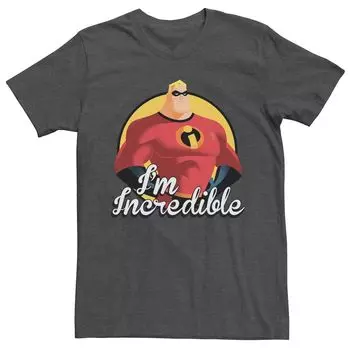 Мужская футболка с рисунком Disney Pixar Incredibles I'm Incredible Licensed Character