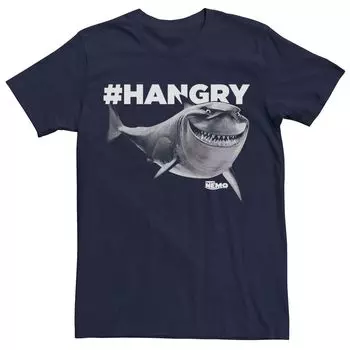 Мужская футболка с рисунком Disney Pixar В поисках Немо Hangry Bruce Licensed Character, синий