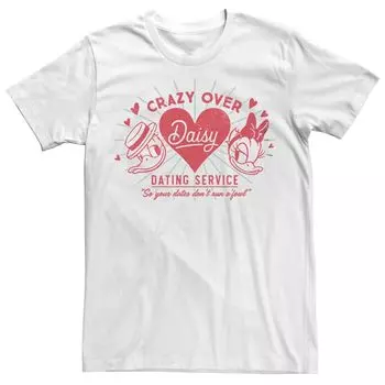 Мужская футболка с рисунком Disney's Daisy Duck Service Dating Service Licensed Character