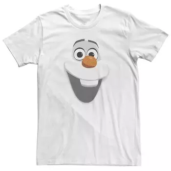 Мужская футболка с рисунком Disney's Frozen Olaf Licensed Character, белый
